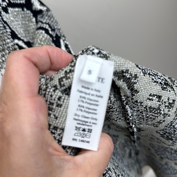 KHAITE Rumer Strapless Snake-Print Midi Dress small euc - Picture 13 of 14